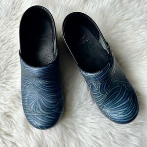 Dansko Blue Swirl Clogs